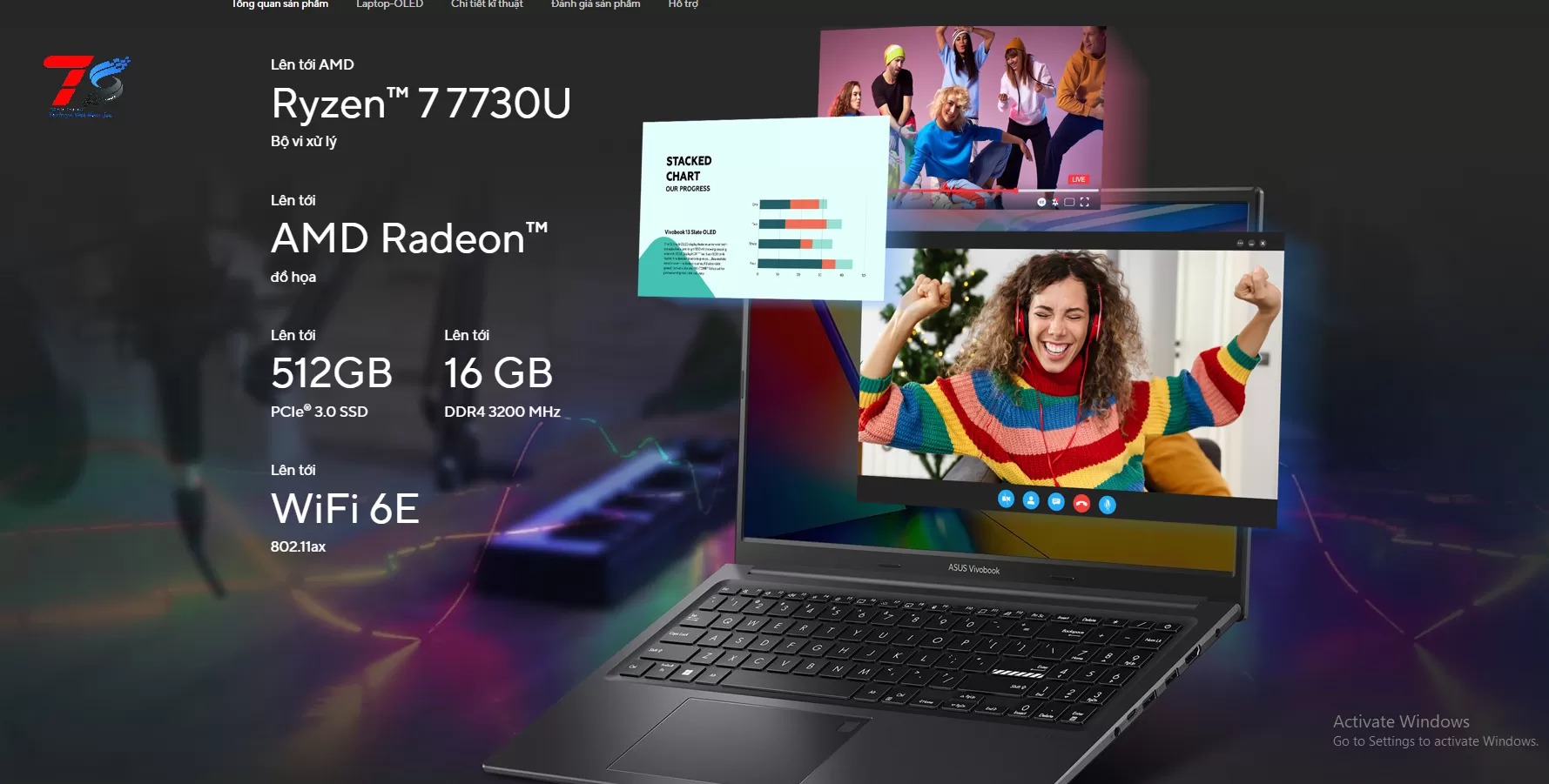 Laptop Asus Vivobook 15X OLED M3504YA-L1332W